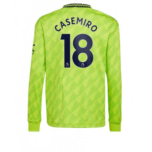 Fotbalové Dres Manchester United Casemiro #18 Alternativní 2022-23 Dlouhý Rukáv